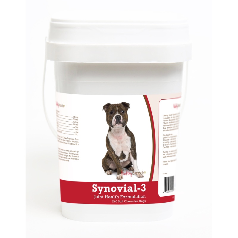 Staffordshire Bull Terrier Synovial-3 Joint Health Formulation Soft Chews 240 Count