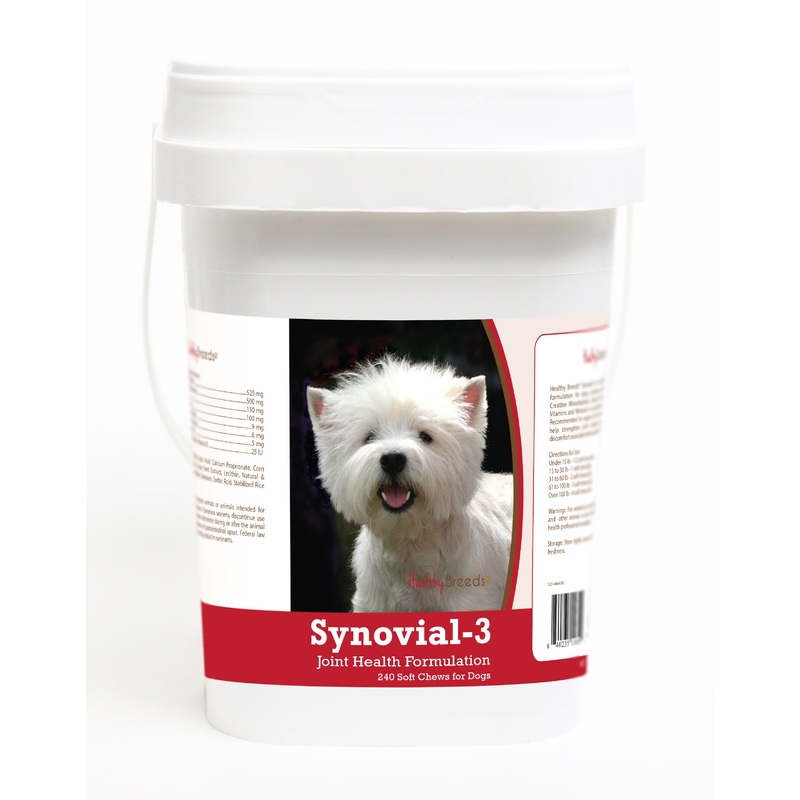 West Highland White Terrier Synovial-3 Joint Health Formulation Soft Chews 240 Count