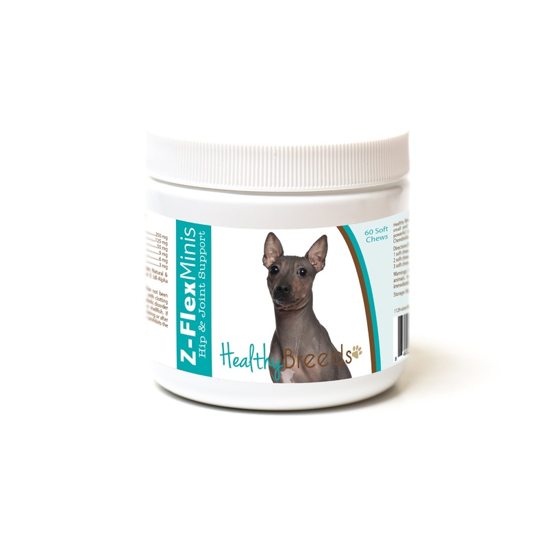 AmericanHairlessTerrier Z-Flex Minis Hip and Joint Support Soft Chews 60 Count