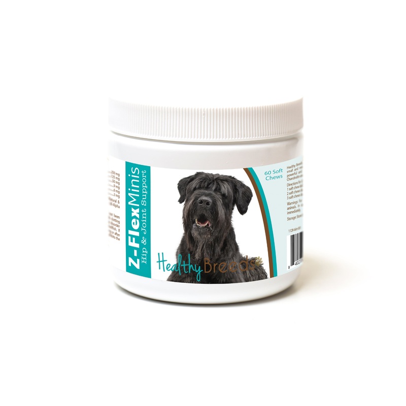 Black Russian Terrier Z-Flex Minis Hip and Joint Support Soft Chews 60 Count