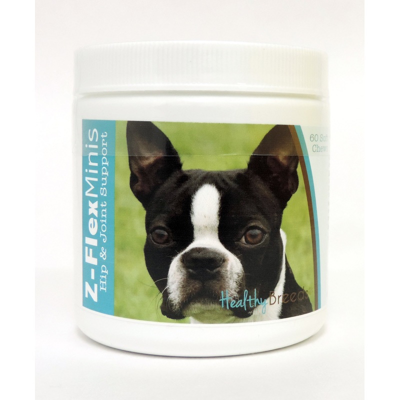 Boston Terrier Z-Flex Minis Hip and Joint Support Soft Chews 60 Count