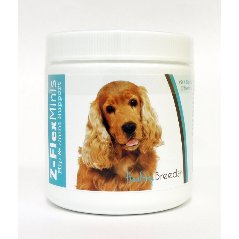 Cocker Spaniel Z-Flex Minis Hip and Joint Support Soft Chews 60 Count