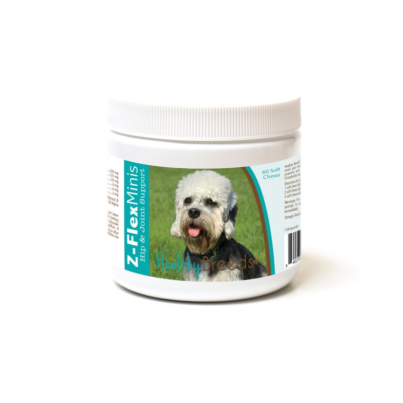 Dandie Dinmont Terrier Z-Flex Minis Hip and Joint Support Soft Chews 60 Count