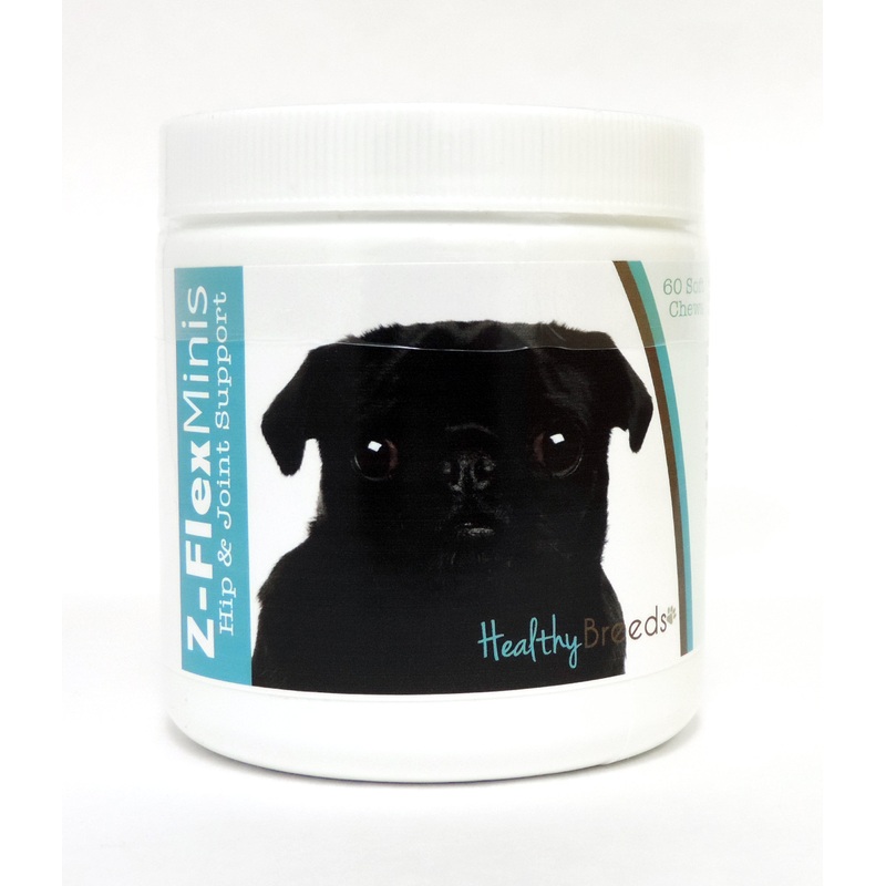Pug Z-Flex Minis Hip and Joint Support Soft Chews 60 Count
