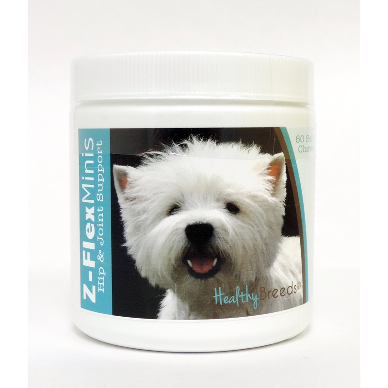 West Highland White Terrier Z-Flex Minis Hip and Joint Support Soft Chews 60 Count
