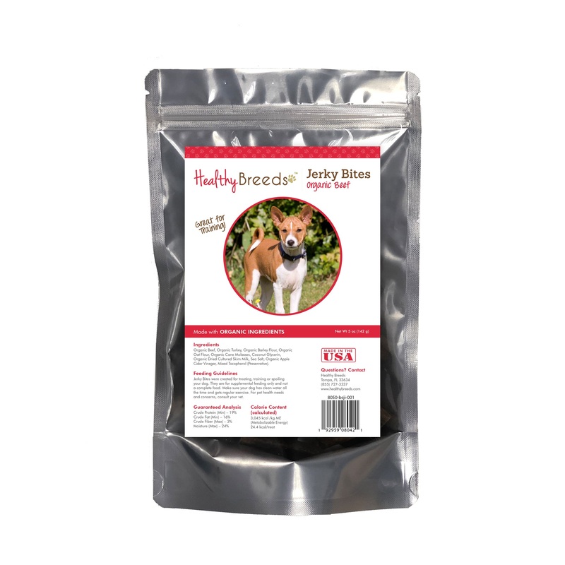 Basenji Jerky Bites Beef Recipe Dog Treats 5 oz