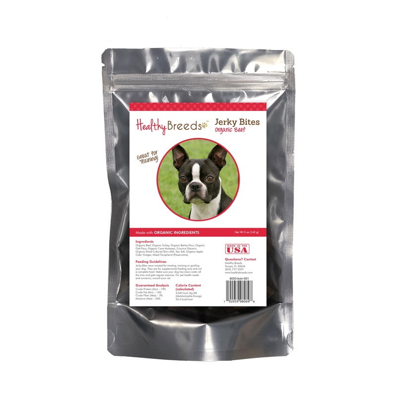 Boston Terrier Jerky Bites Beef Recipe Dog Treats 5 oz