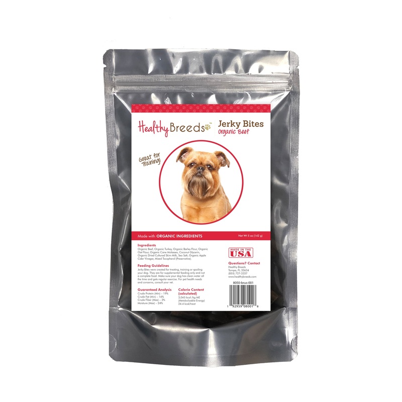 Brussels Griffon Jerky Bites Beef Recipe Dog Treats 5 oz