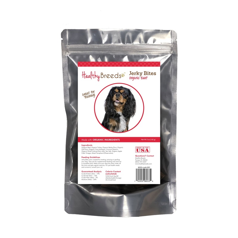 Cavalier King Charles Spaniel Jerky Bites Beef Recipe Dog Treats 5 oz