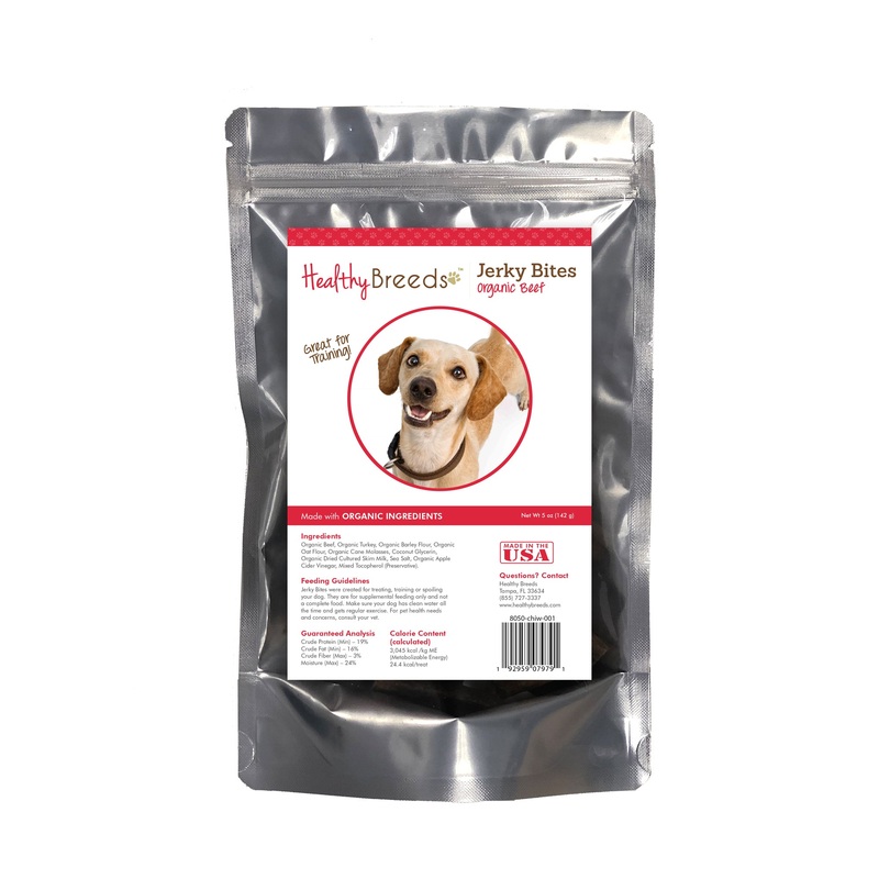 Chiweenie Jerky Bites Beef Recipe Dog Treats 5 oz