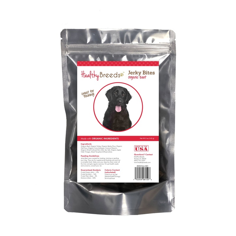 Flat Coated Retriever Jerky Bites Beef Recipe Dog Treats 5 oz