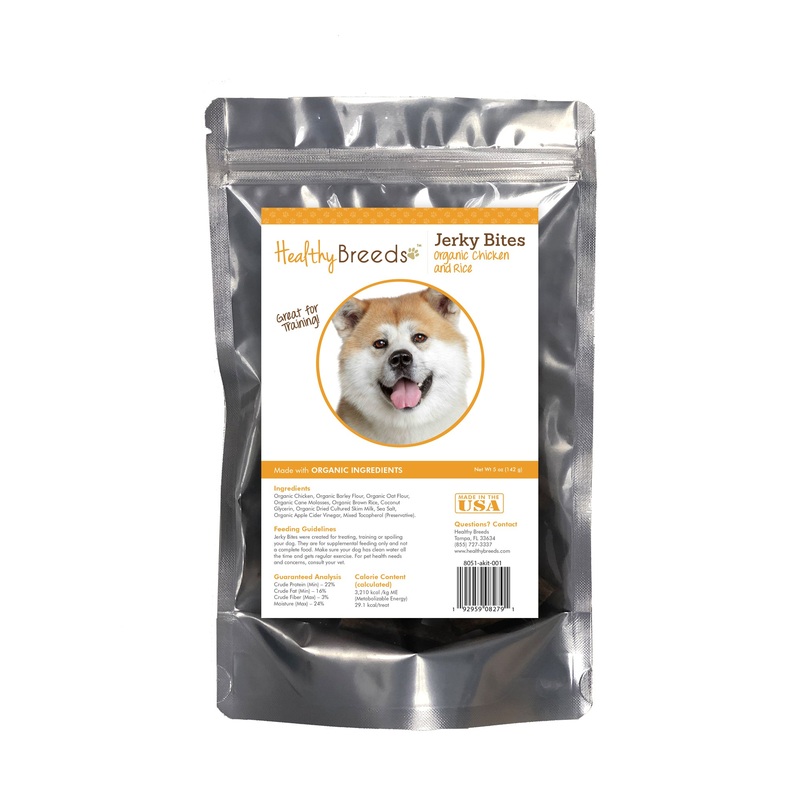 Akita Jerky Bites Chicken & Rice Recipe Dog Treats 5 oz