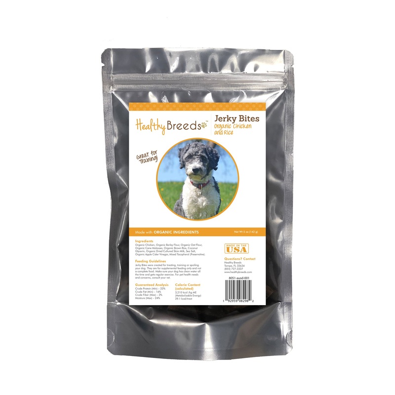 Aussiedoodle Jerky Bites Chicken & Rice Recipe Dog Treats 5 oz