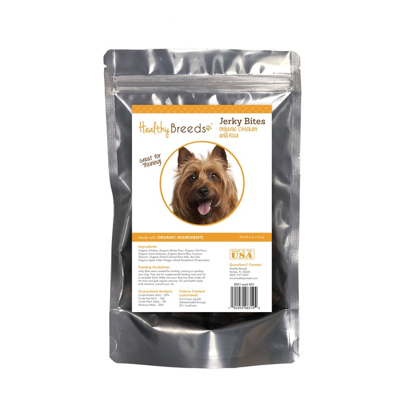 Australian Terrier Jerky Bites Chicken & Rice Recipe Dog Treats 5 oz