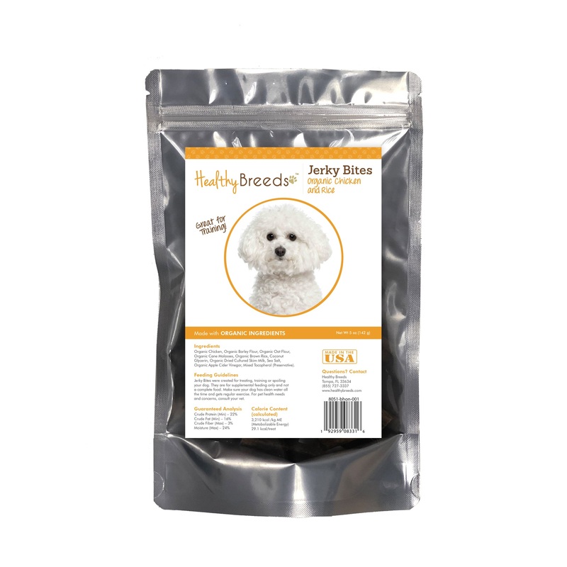 Bichon Frise Jerky Bites Chicken & Rice Recipe Dog Treats 5 oz