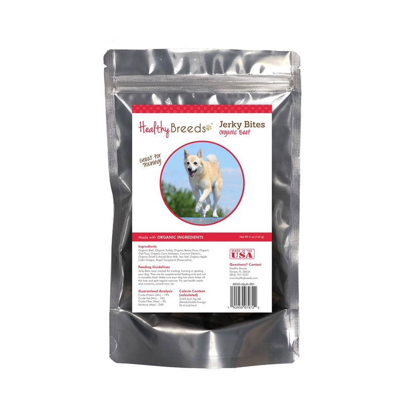 Norwegian Buhund Jerky Bites Beef Recipe Dog Treats 5 oz