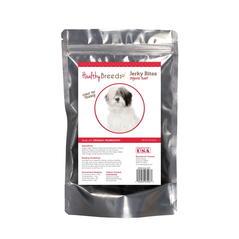 Old English Sheepdog Jerky Bites Beef Recipe Dog Treats 5 oz