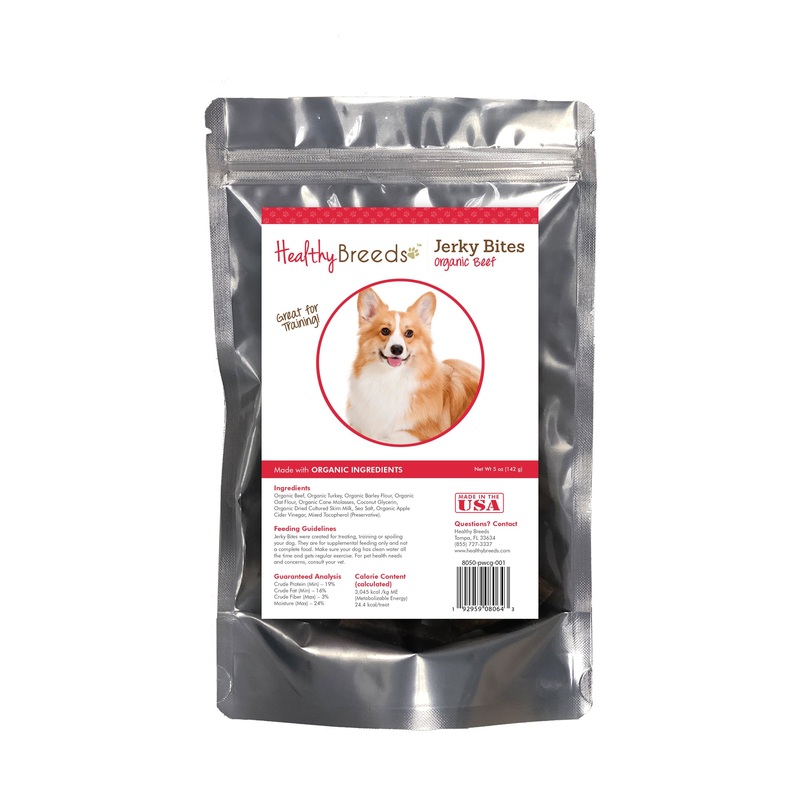 Pembroke Welsh Corgi Jerky Bites Beef Recipe Dog Treats 5 oz