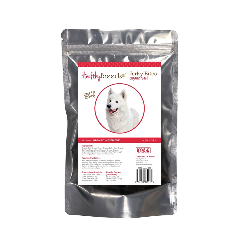 Samoyed Jerky Bites Beef Recipe Dog Treats 5 oz
