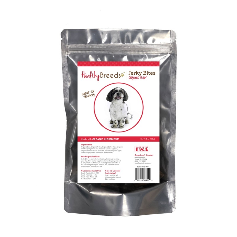 Shih-Poo Jerky Bites Beef Recipe Dog Treats 5 oz