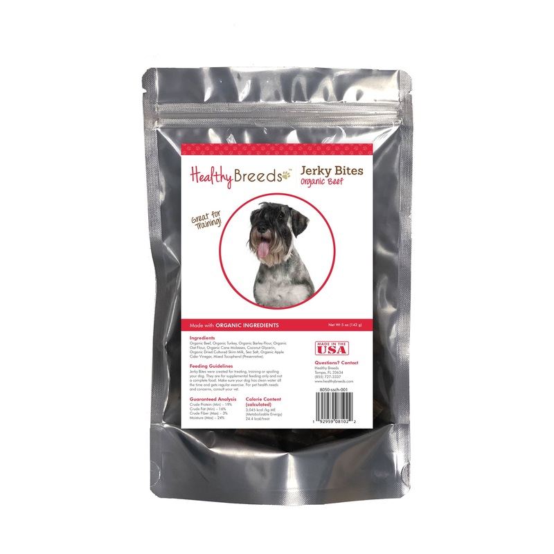 Standard Schnauzer Jerky Bites Beef Recipe Dog Treats 5 oz