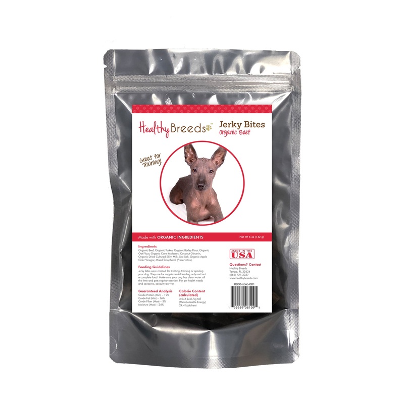 Xoloitzcuintli Jerky Bites Beef Recipe Dog Treats 5 oz