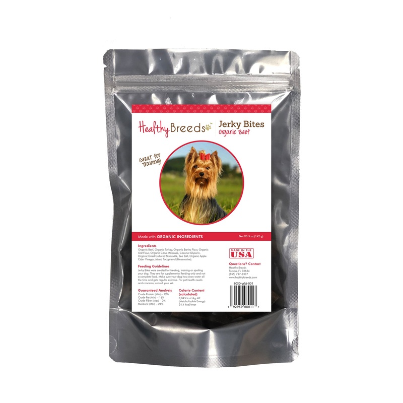 Yorkshire Terrier Jerky Bites Beef Recipe Dog Treats 5 oz