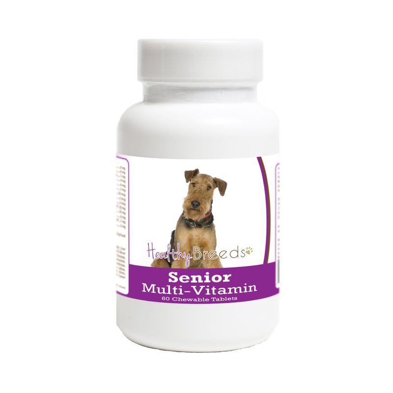 Airedale Terrier Senior Dog Multivitamin Tablets 60 Count