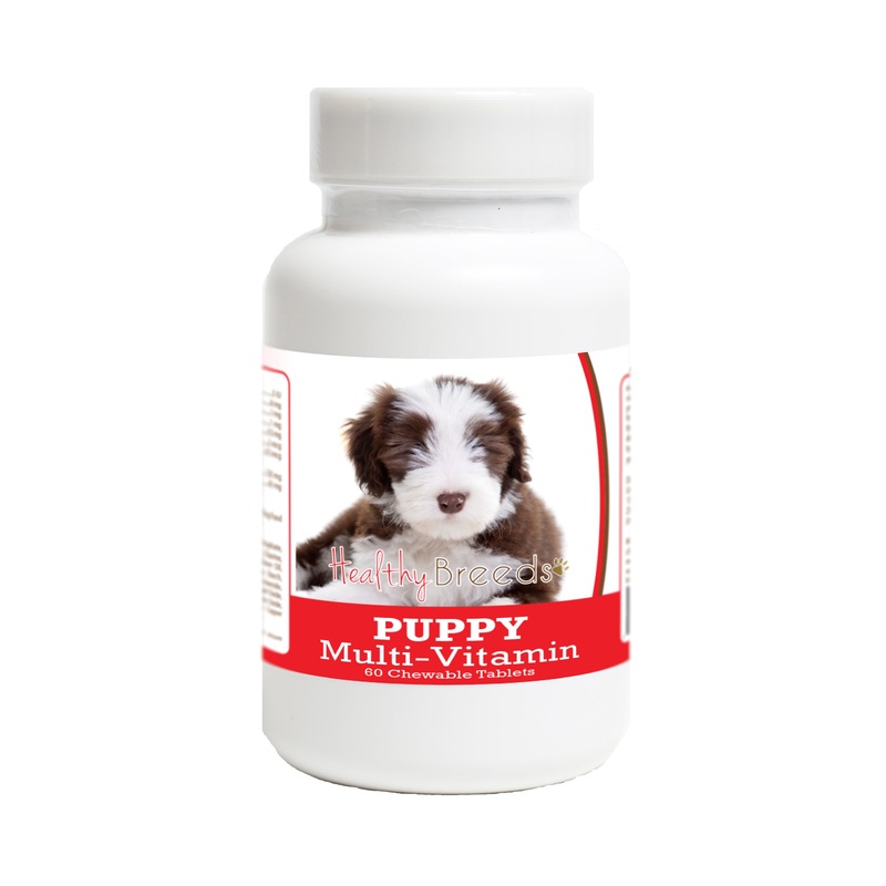 Bearded Collie Puppy Dog Multivitamin Tablet 60 Count