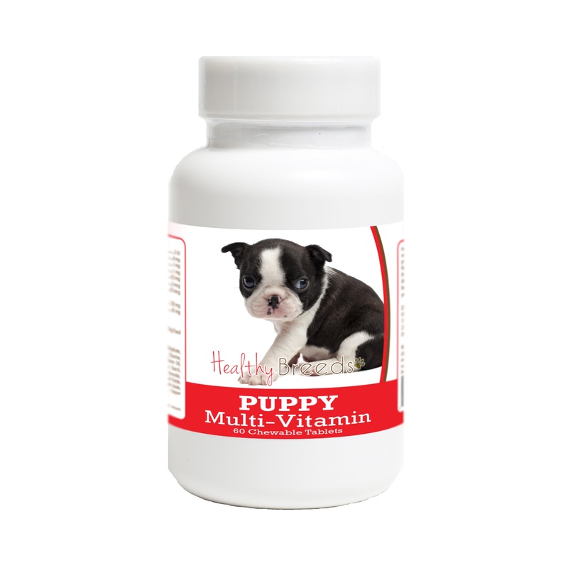 Boston Terrier Puppy Dog Multivitamin Tablet 60 Count