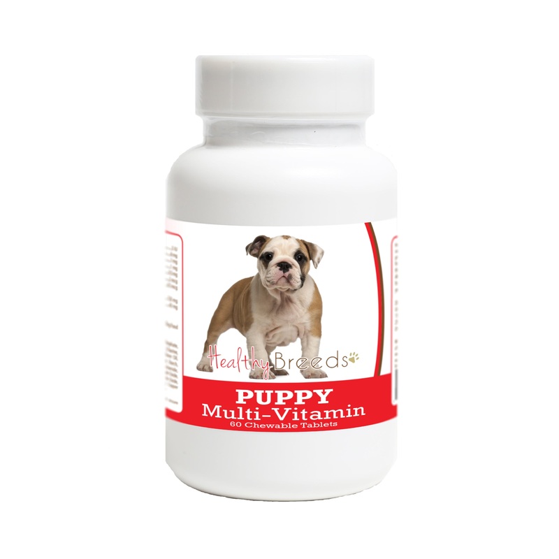 Bulldog Puppy Dog Multivitamin Tablet 60 Count