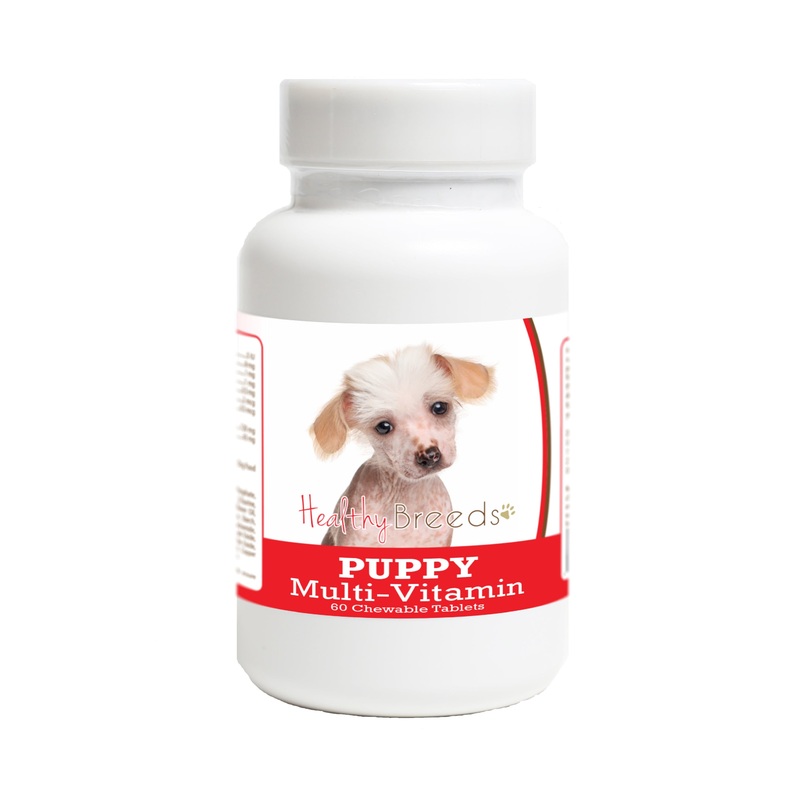 Chinese Crested Puppy Dog Multivitamin Tablet 60 Count