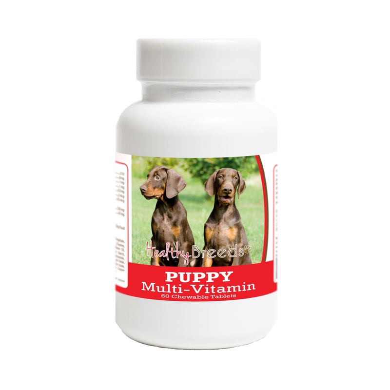 Doberman Pinscher Puppy Dog Multivitamin Tablet 60 Count