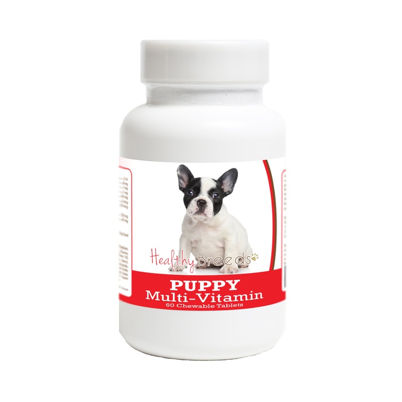 French Bulldog Puppy Dog Multivitamin Tablet 60 Count