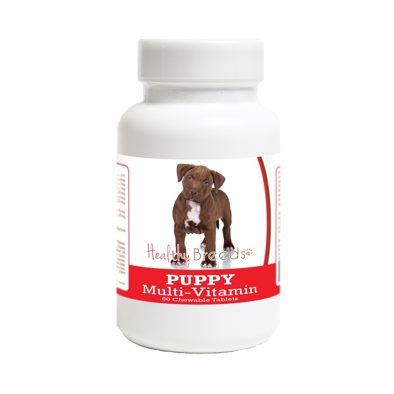 Pit Bull Puppy Dog Multivitamin Tablet 60 Count
