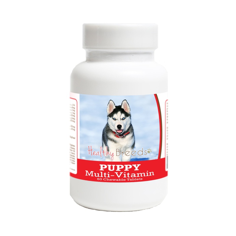 Siberian Husky Puppy Dog Multivitamin Tablet 60 Count