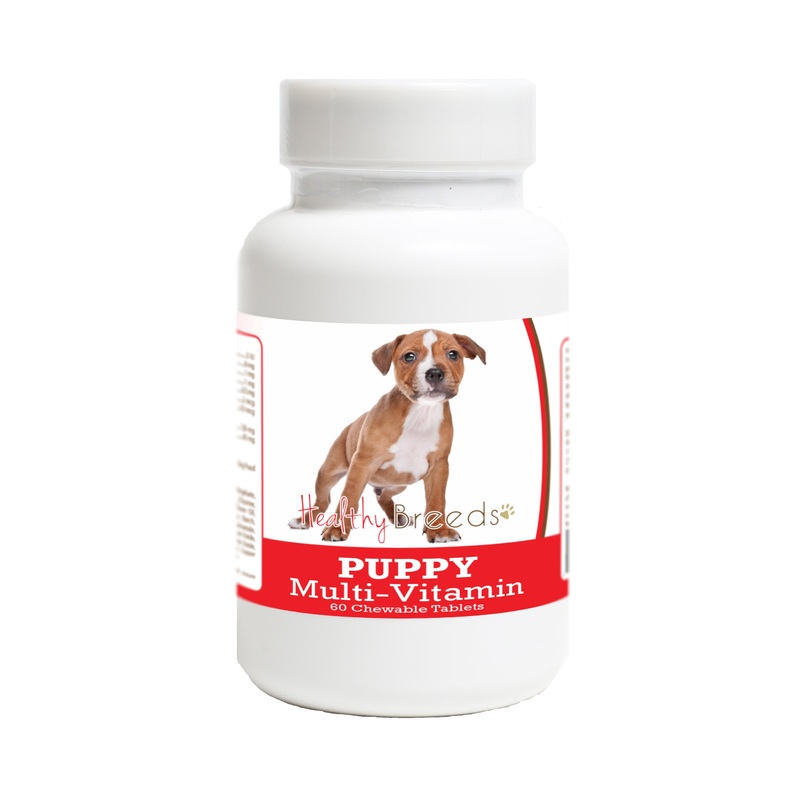 Staffordshire Bull Terrier Puppy Dog Multivitamin Tablet 60 Count