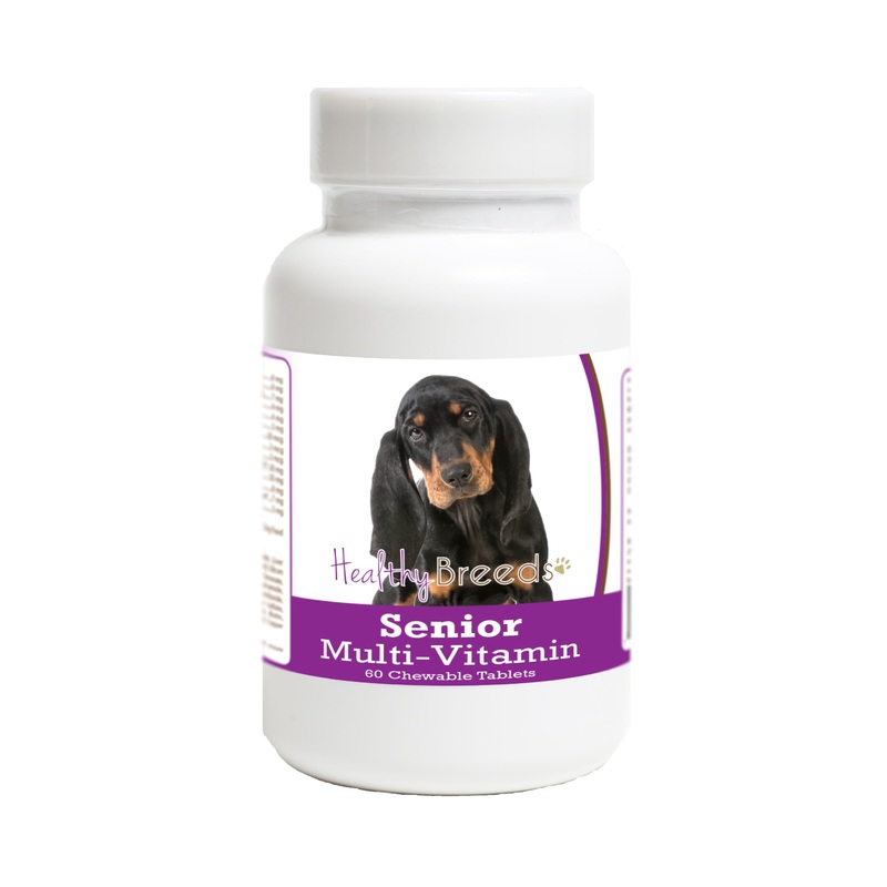Black and Tan Coonhound Senior Dog Multivitamin Tablets 60 Count