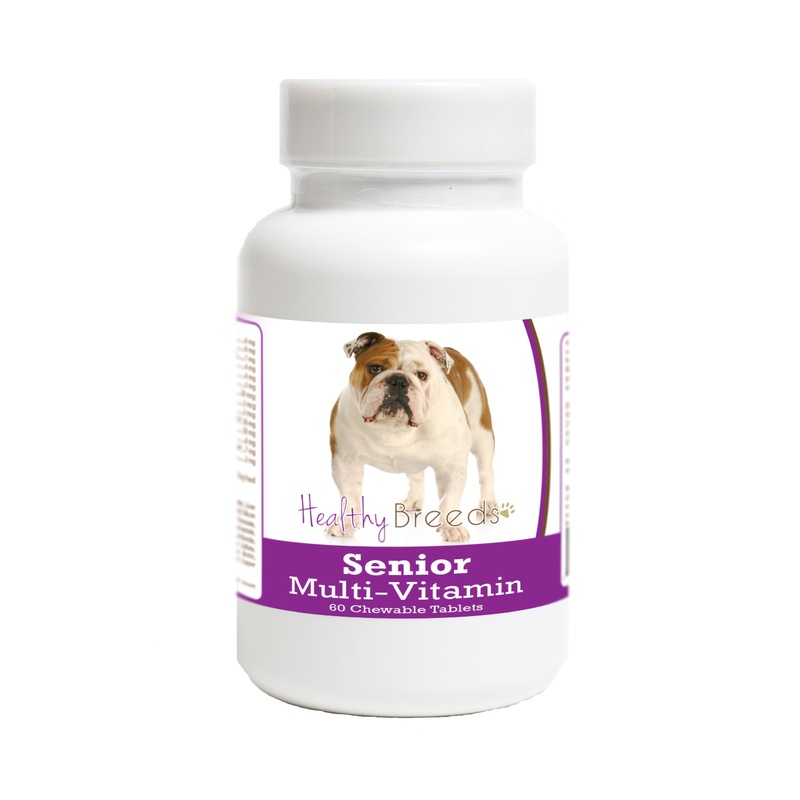 Bulldog Senior Dog Multivitamin Tablets 60 Count