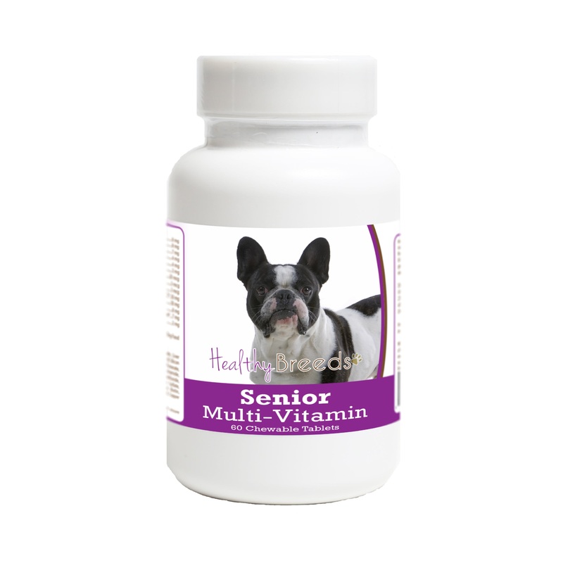French Bulldog Senior Dog Multivitamin Tablets 60 Count