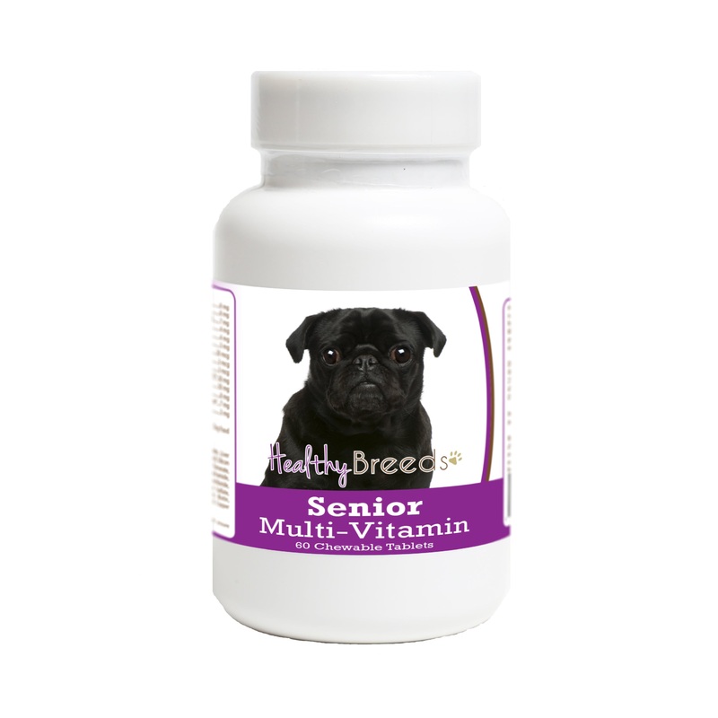 Pug Senior Dog Multivitamin Tablets 60 Count