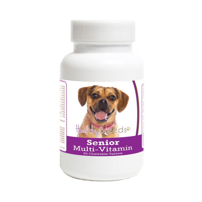 Puggle Senior Dog Multivitamin Tablets 60 Count