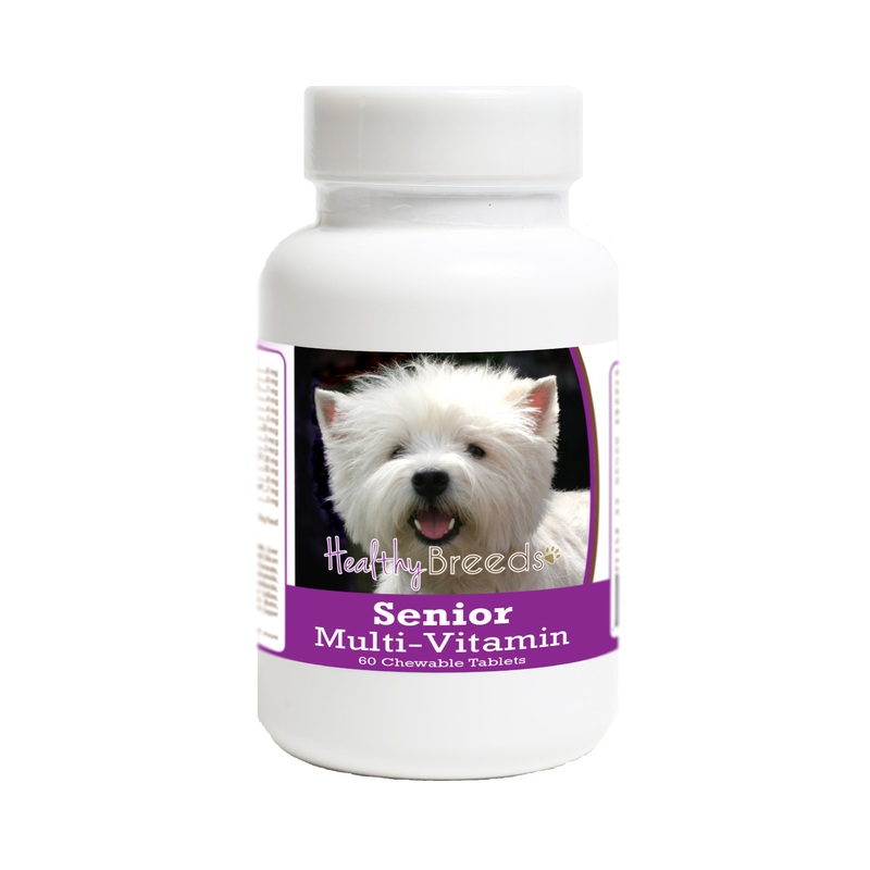 West Highland White Terrier Senior Dog Multivitamin Tablets 60 Count