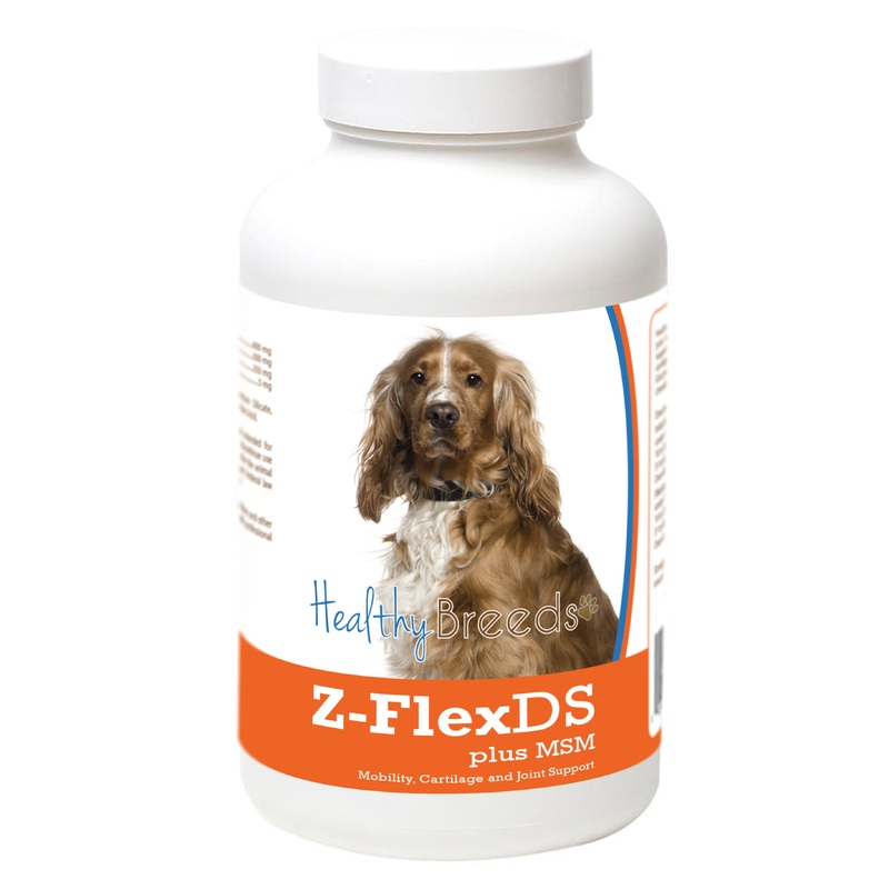English Cocker Spaniel Z-FlexDS plus MSM Chewable Tablets 60 Count
