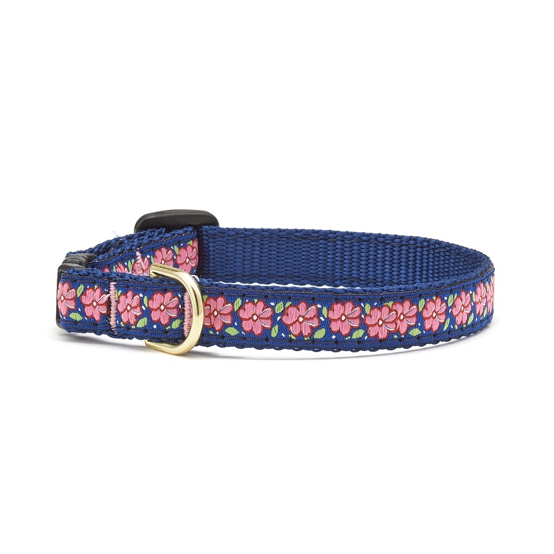 Pink Garden Small Breed Dog Collar