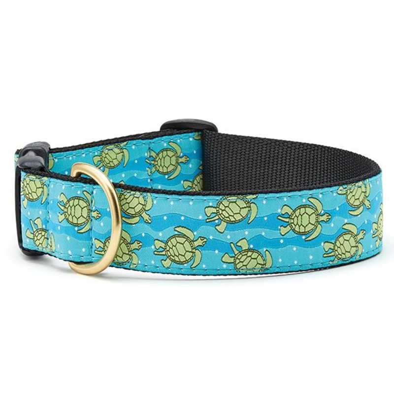 Sea Turtle Extra Wide Dog Collar 1.5"
