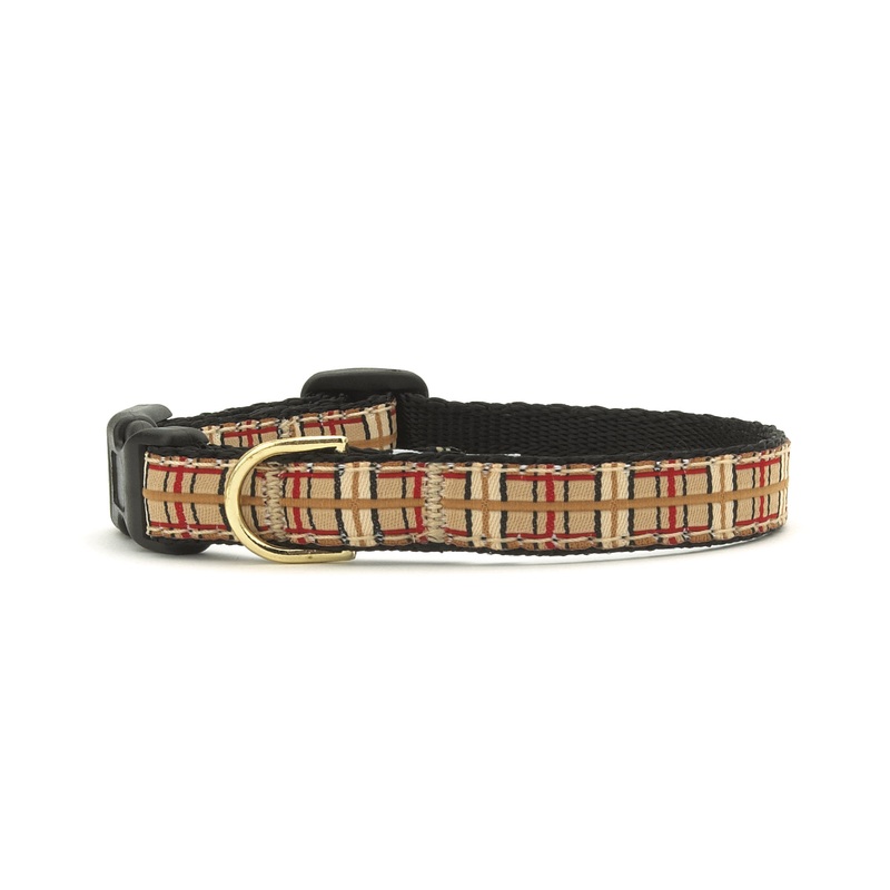 Up Country Plaid Small Breed Dog Collar