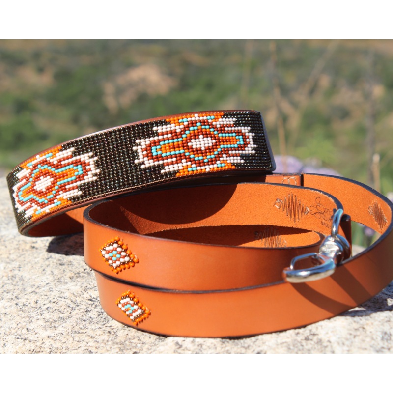 Matching leash/dog collar Boho Chic Sambboho Bundle