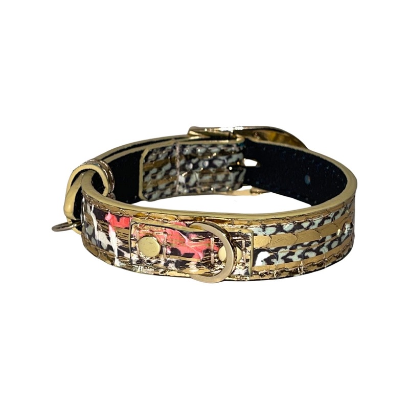XS 7-14 Scottsdale Collection Multi-Tone Gold Custom Snake Collar/Custom Gold Italian Hardware