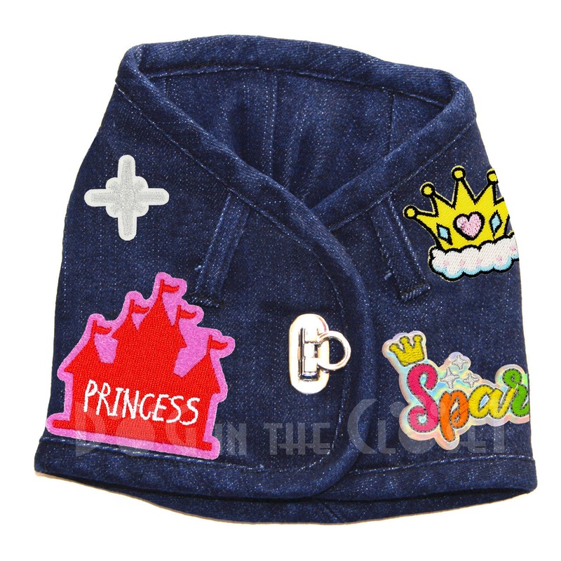 Sparkle Princess Denim Harness Vest
